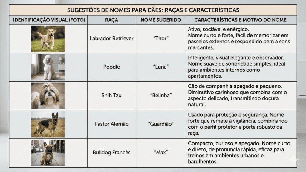 Os melhores nomes de cachorro curtos, simples e que combine com a raça do seu pet