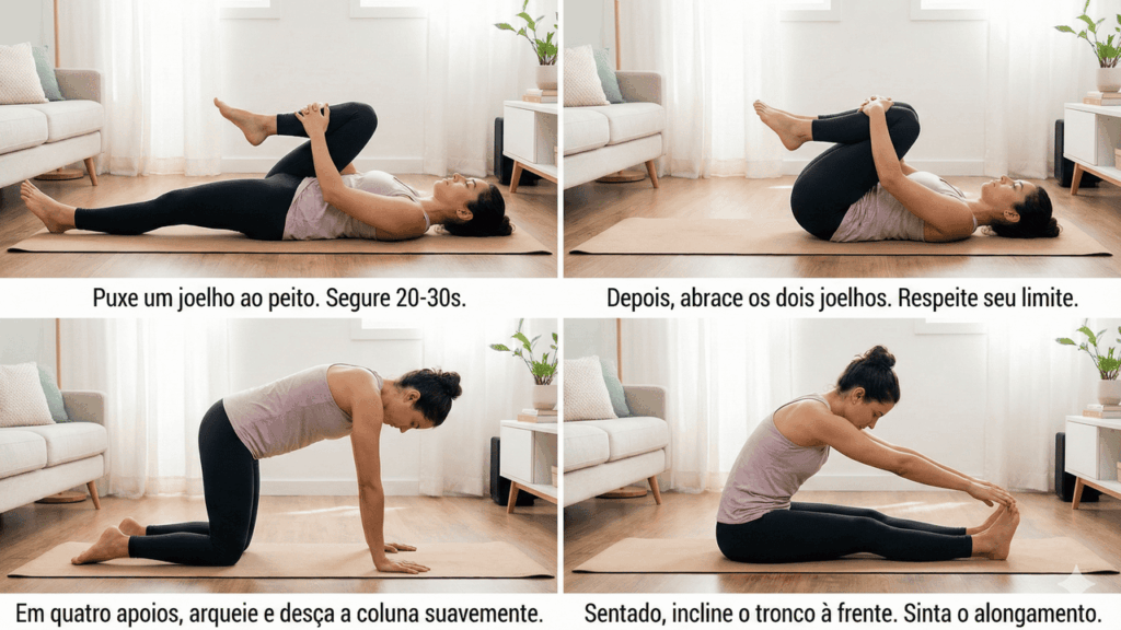 exercicios de alongamento para a coluna