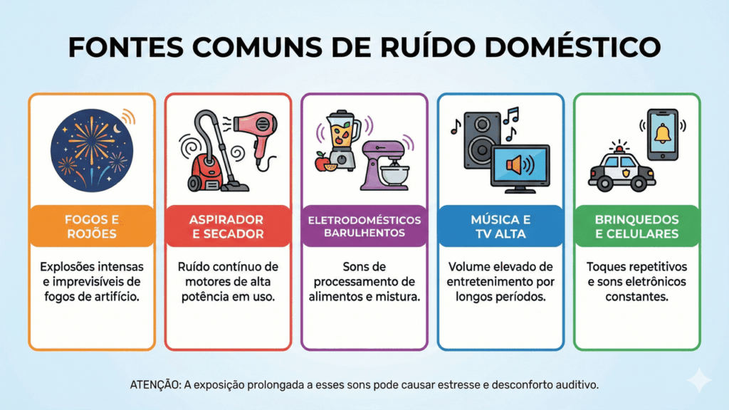 barulhos que irritam pets