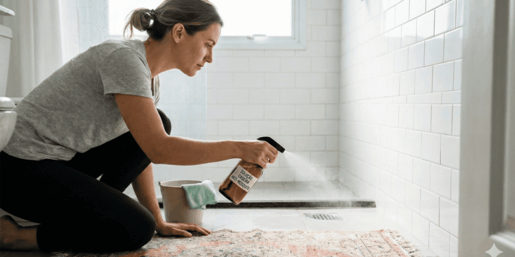 Aplicação de detergente e álcool para matar ovos de mosquitos