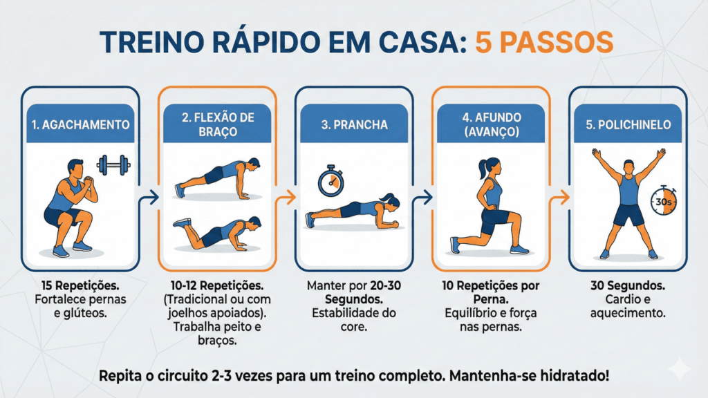 treinos para se fazer em casa