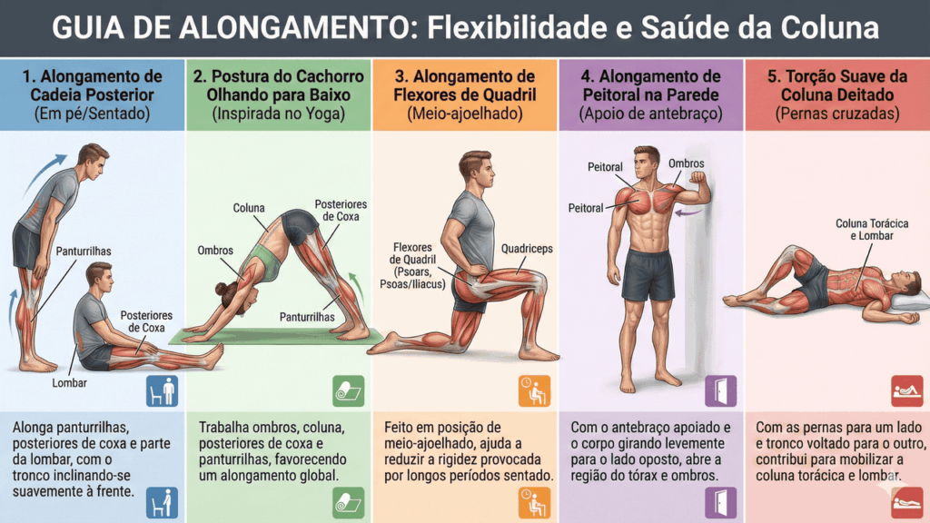 alongamentos para fazer em casa
