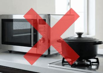 a melhor forma de aquecer a comida se você nao tem micro-ondas