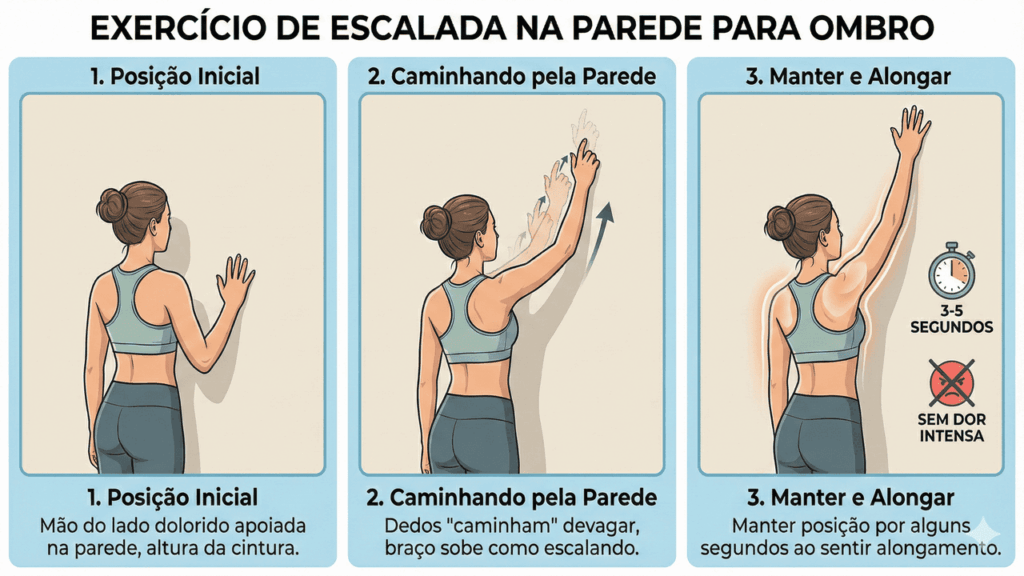 Alongamento na parede