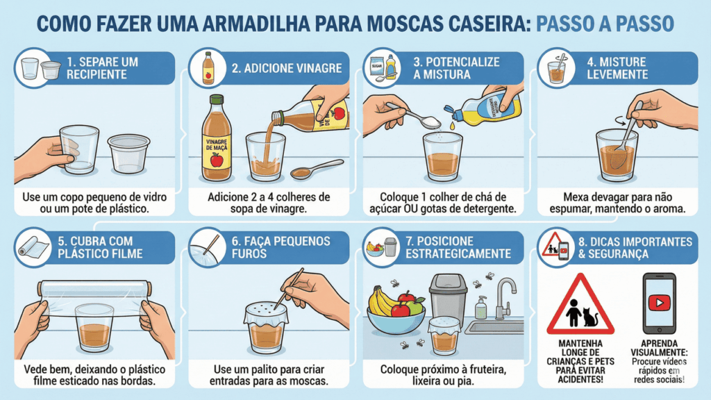 Informativo de armadilha de mosca