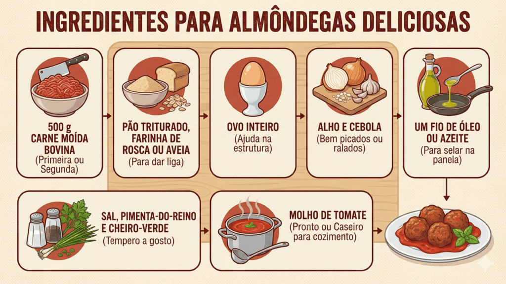 receita de almôndegas