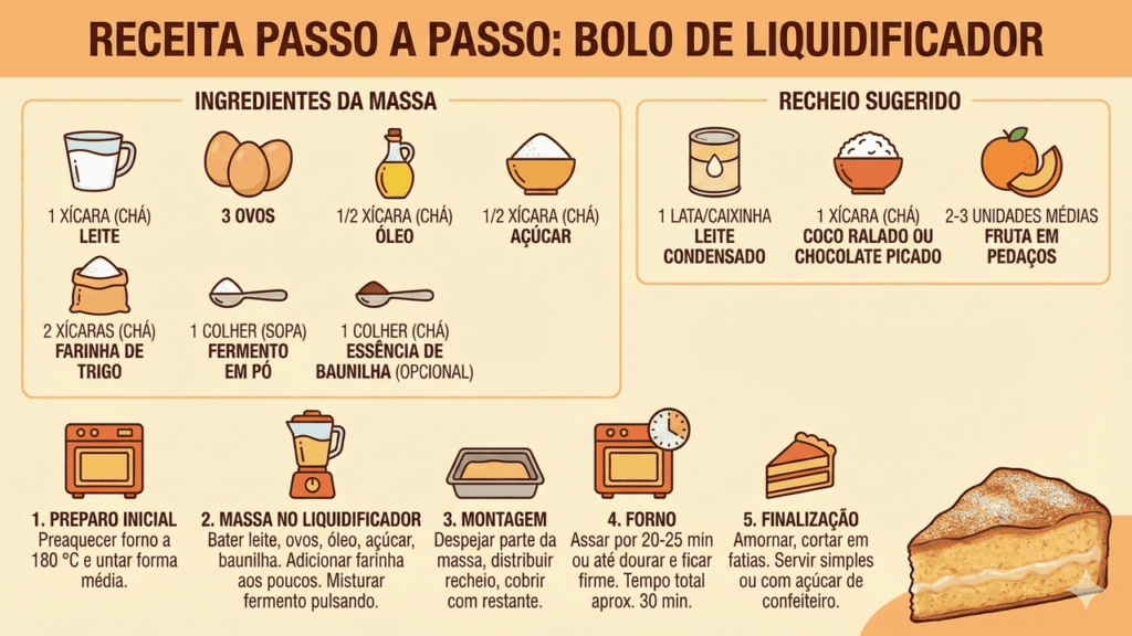 receita de bolo de liquidificador