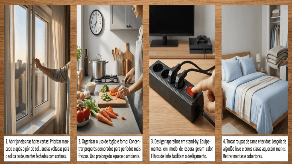 hábitos diários ajudam a refrescar a casa