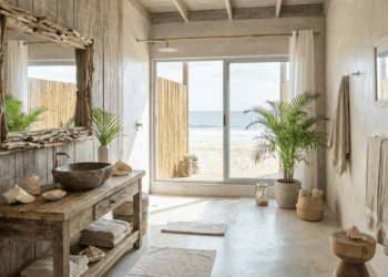 Nem água sanitária, nem cloro: esse truque limpa banheiro de praia sem cheiro forte