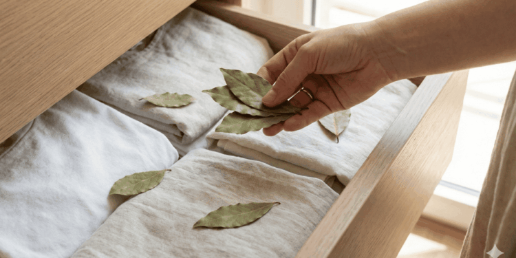 Uso da folha de louro para afastar traças