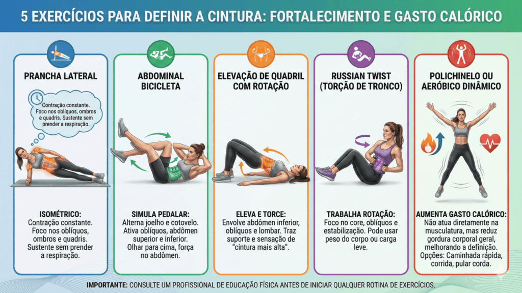 exercícios para afinar a cintura