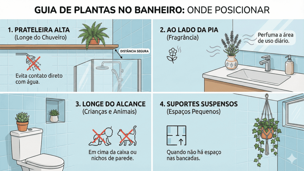 pontos da casa para colocar folhas de hortelã