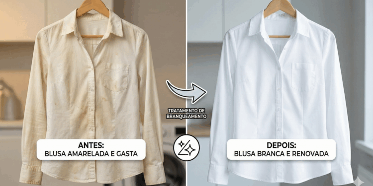 métodos para desencardir a blusa branca