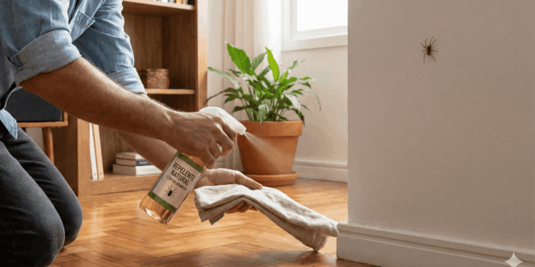 repelente caseiro no canto da parede