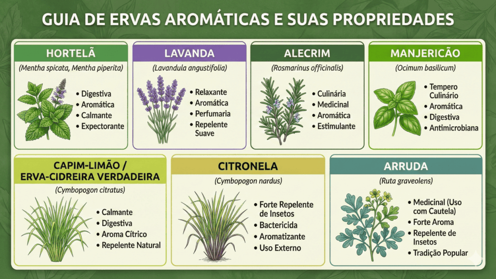 uso de plantas repelentes para afastar insetos