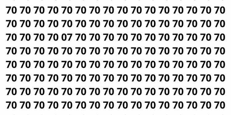 Encontre o número escondido na ilusão de ótica em 12 segundos