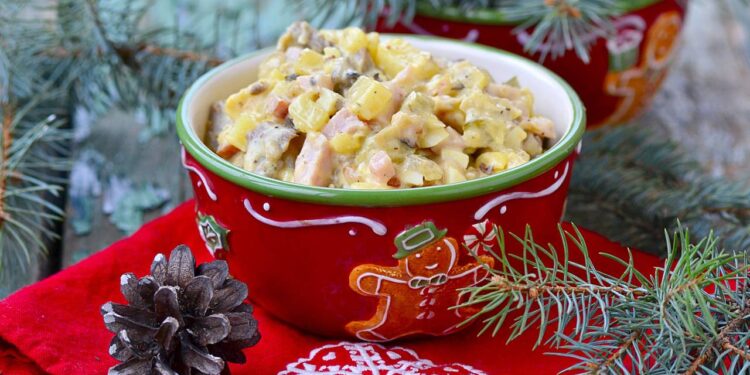 maionese servida para o natal