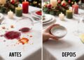 Limpe sua toalha de msa de jantar da melhor forma após a ceia de Natal com essa misturinha caseira