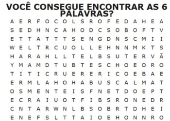 Encontre as 6 palavras em 50 segundos e teste seu cérebro