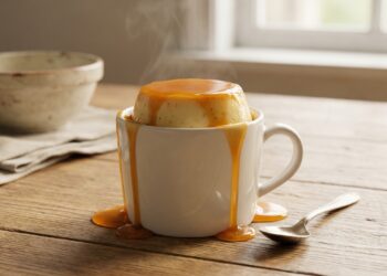 Pudim de Caneca feito em 2 minutos no microondas