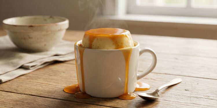 Pudim de Caneca feito em 2 minutos no microondas