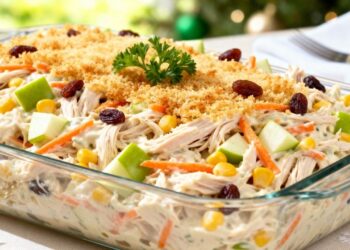 Sem maionese, com cremosidade: essa é a melhor receita de salpicão de frango para comer no ano novo