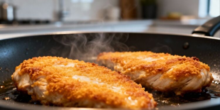 Sem óleo, nem fritura: esse método deixa o frango dourado em 3 minutos