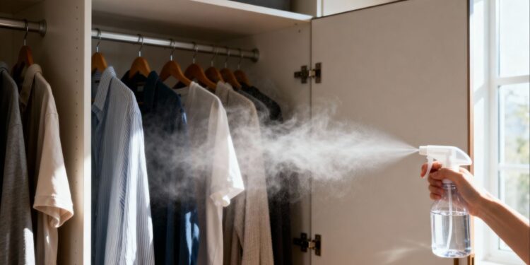 Um borrifador com essa mistura resolve cheiro de mofo em 3 minutos