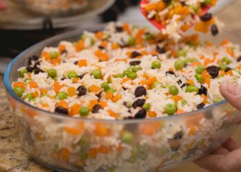 arroz a grega servido