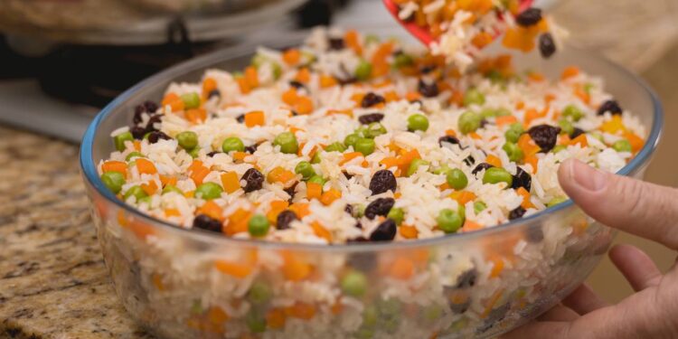 arroz a grega servido