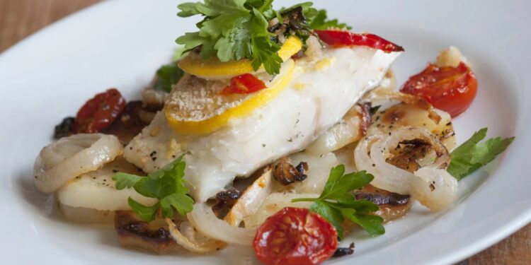 prato tradicional de bacalhau