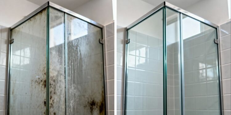 Box do banheiro volta a ficar transparente com esse truque de 3 ingredientes