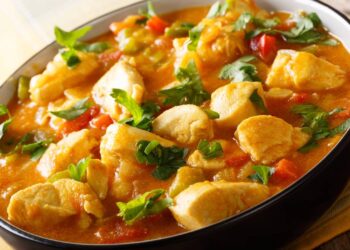 bobó de frango típico brasileiro