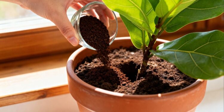 Por que algumas pessoas colocam café na terra das plantas e o que isso provoca