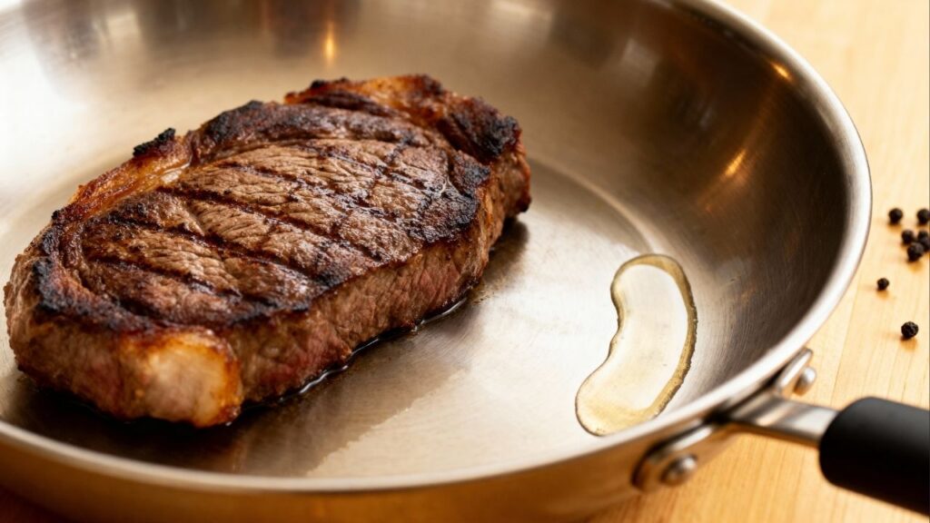 Por que borrifar vinagre na panela antes de fazer carne faz toda a diferença