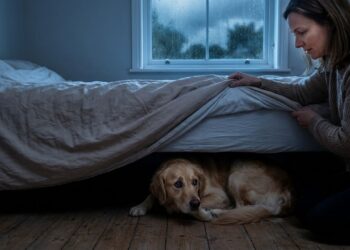 Nomes carinhosos para cachorro que se esconde embaixo da cama quando chove