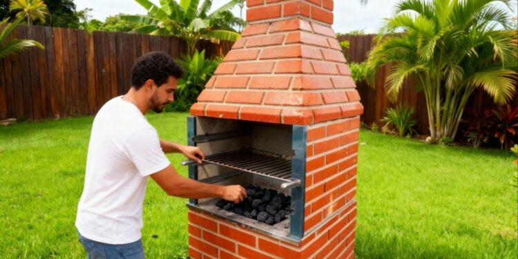 Qual a quantidade ideal de carvão para assar carne sem fazer muita fumaça?