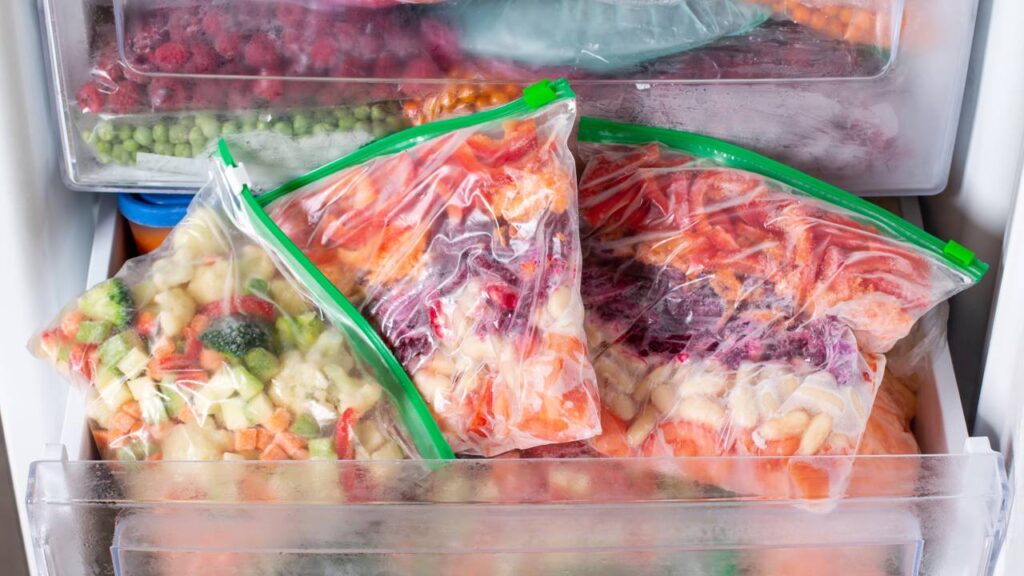 armazenar comida pronta