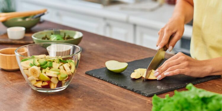 como armazenar frutas cortadas