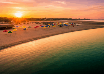 O Caribe Amazônico encanta com praias de água doce cristalina e clima de balneário seguro no Pará