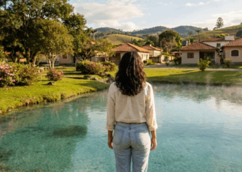 Essa cidade com menos de 3 mil habitantes oferece muita paz e tranquilidade com águas termais ao lado de casa