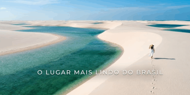 O paraíso brasileiro onde dunas brancas escondem lagoas de azul impossível