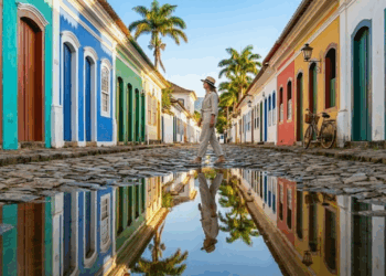 A Veneza Brasileira é uma cidade onde a água entra pelas ruas como parte da paisagem