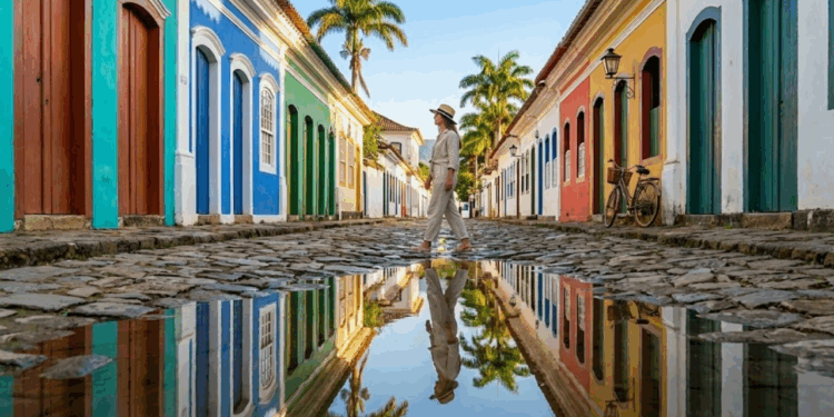 A Veneza Brasileira é uma cidade onde a água entra pelas ruas como parte da paisagem