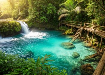 Esse paraíso combina aventura nas águas com paisagens que parecem de outro planeta