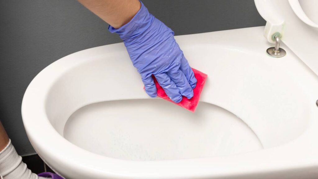 Limpeza do vaso sanitário