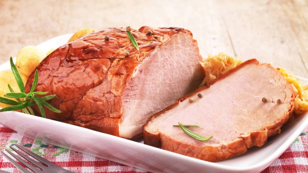 Receita do lombo de porco pronto na travessa