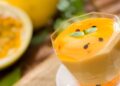 mousse de macarujá em copo