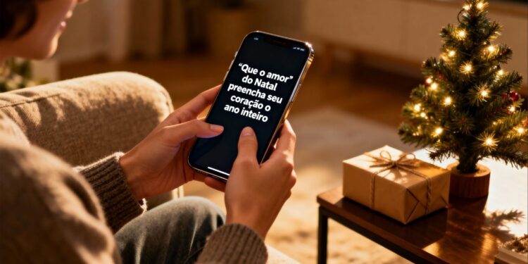 Frases natalinas de Natal para mandar aos amigos e familiares