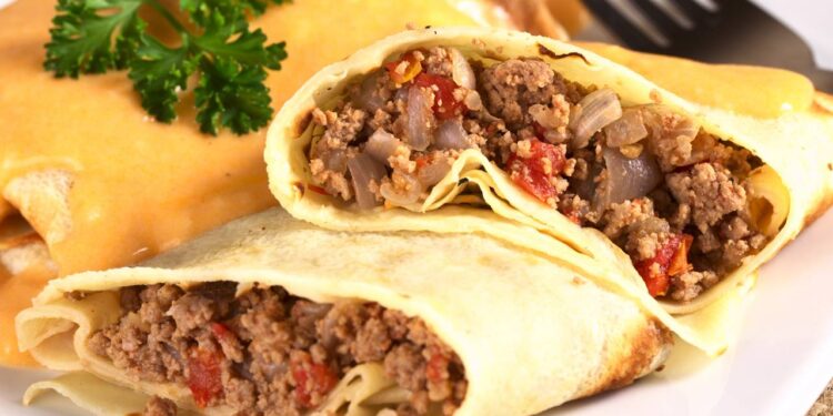 panqueca de carne moída